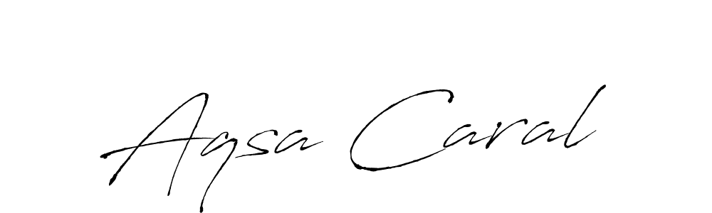 Antro_Vectra is a professional signature style that is perfect for those who want to add a touch of class to their signature. It is also a great choice for those who want to make their signature more unique. Get Aqsa Caral name to fancy signature for free. Aqsa Caral signature style 6 images and pictures png