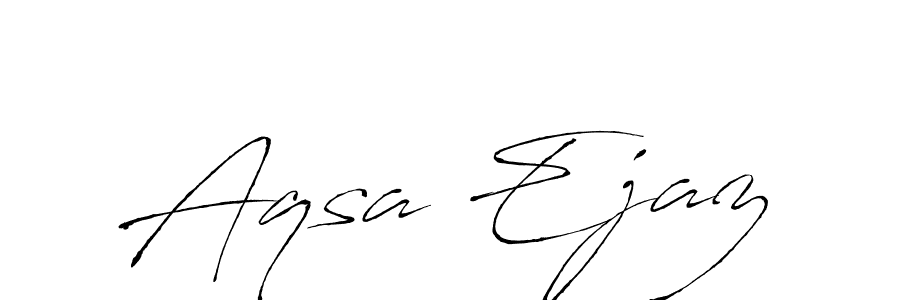 Also we have Aqsa Ejaz name is the best signature style. Create professional handwritten signature collection using Antro_Vectra autograph style. Aqsa Ejaz signature style 6 images and pictures png
