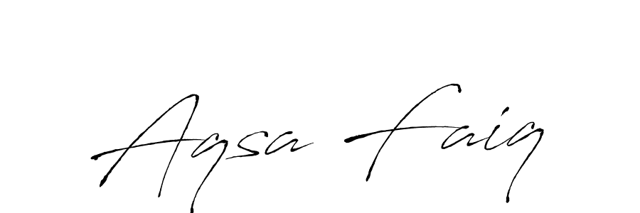 Design your own signature with our free online signature maker. With this signature software, you can create a handwritten (Antro_Vectra) signature for name Aqsa Faiq. Aqsa Faiq signature style 6 images and pictures png