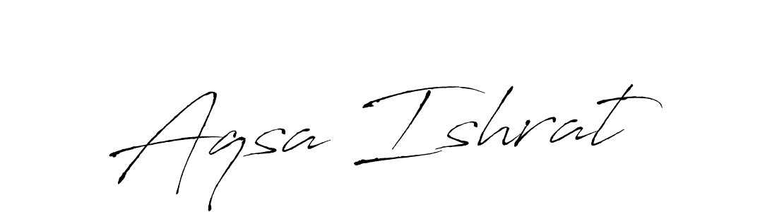 You should practise on your own different ways (Antro_Vectra) to write your name (Aqsa Ishrat) in signature. don't let someone else do it for you. Aqsa Ishrat signature style 6 images and pictures png