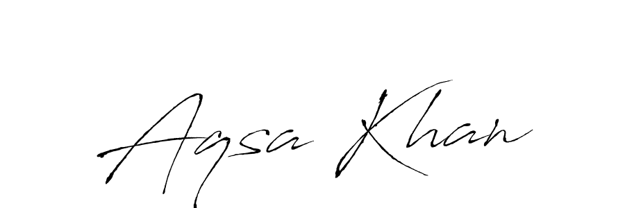 Aqsa Khan stylish signature style. Best Handwritten Sign (Antro_Vectra) for my name. Handwritten Signature Collection Ideas for my name Aqsa Khan. Aqsa Khan signature style 6 images and pictures png
