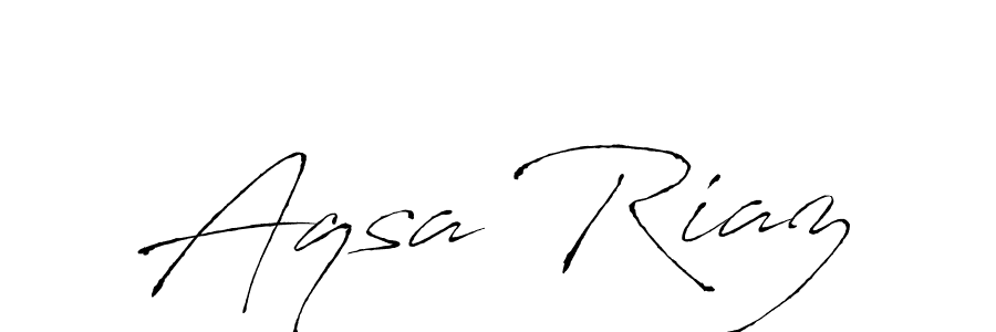 Make a beautiful signature design for name Aqsa Riaz. With this signature (Antro_Vectra) style, you can create a handwritten signature for free. Aqsa Riaz signature style 6 images and pictures png