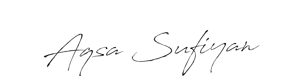 Also we have Aqsa Sufiyan name is the best signature style. Create professional handwritten signature collection using Antro_Vectra autograph style. Aqsa Sufiyan signature style 6 images and pictures png