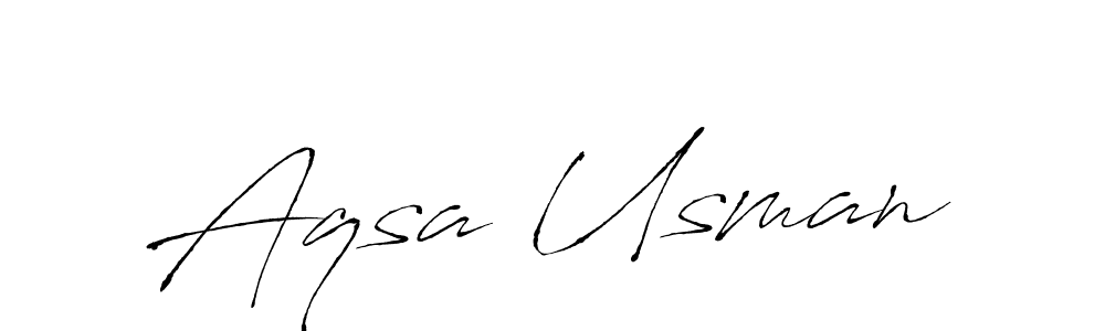 Make a beautiful signature design for name Aqsa Usman. Use this online signature maker to create a handwritten signature for free. Aqsa Usman signature style 6 images and pictures png