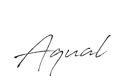 You should practise on your own different ways (Antro_Vectra) to write your name (Aqual) in signature. don't let someone else do it for you. Aqual signature style 6 images and pictures png