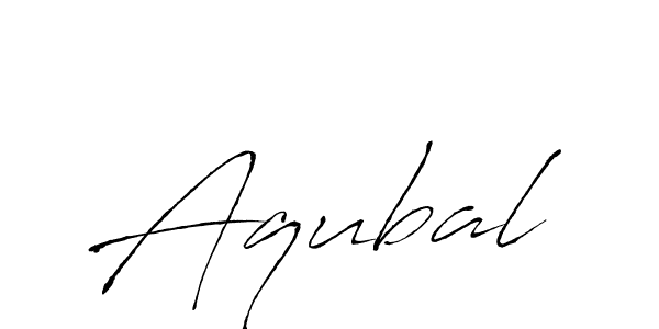 Aqubal stylish signature style. Best Handwritten Sign (Antro_Vectra) for my name. Handwritten Signature Collection Ideas for my name Aqubal. Aqubal signature style 6 images and pictures png