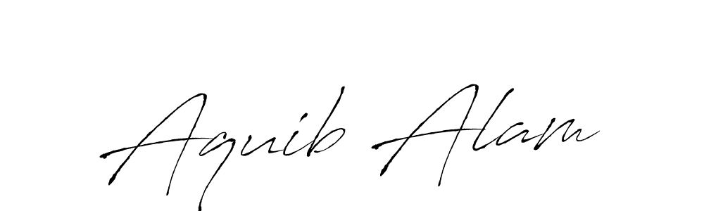 Aquib Alam stylish signature style. Best Handwritten Sign (Antro_Vectra) for my name. Handwritten Signature Collection Ideas for my name Aquib Alam. Aquib Alam signature style 6 images and pictures png