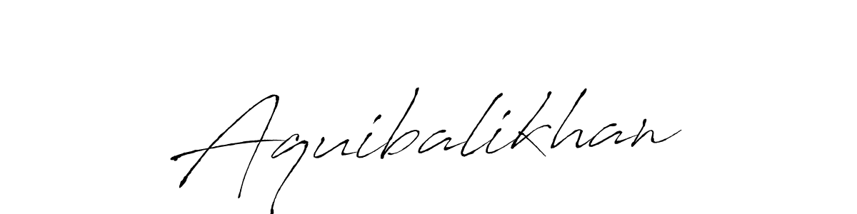 Antro_Vectra is a professional signature style that is perfect for those who want to add a touch of class to their signature. It is also a great choice for those who want to make their signature more unique. Get Aquibalikhan name to fancy signature for free. Aquibalikhan signature style 6 images and pictures png
