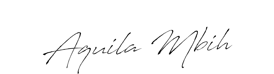 The best way (Antro_Vectra) to make a short signature is to pick only two or three words in your name. The name Aquila Mbih include a total of six letters. For converting this name. Aquila Mbih signature style 6 images and pictures png