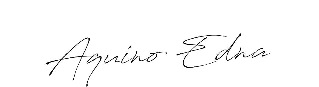 The best way (Antro_Vectra) to make a short signature is to pick only two or three words in your name. The name Aquino Edna include a total of six letters. For converting this name. Aquino Edna signature style 6 images and pictures png