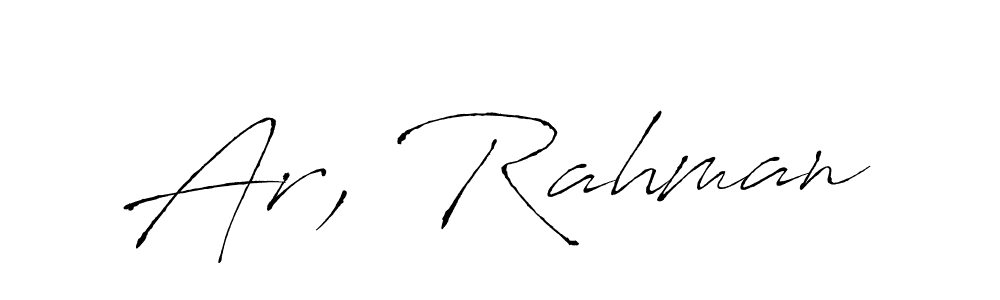 Also You can easily find your signature by using the search form. We will create Ar, Rahman name handwritten signature images for you free of cost using Antro_Vectra sign style. Ar, Rahman signature style 6 images and pictures png