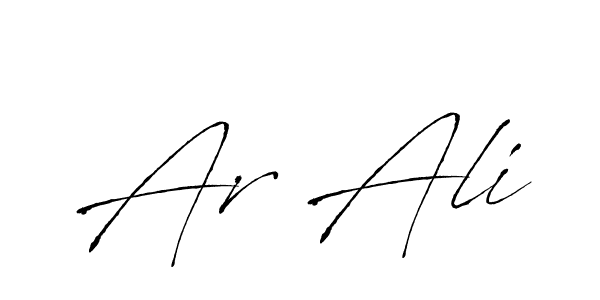 Antro_Vectra is a professional signature style that is perfect for those who want to add a touch of class to their signature. It is also a great choice for those who want to make their signature more unique. Get Ar Ali name to fancy signature for free. Ar Ali signature style 6 images and pictures png