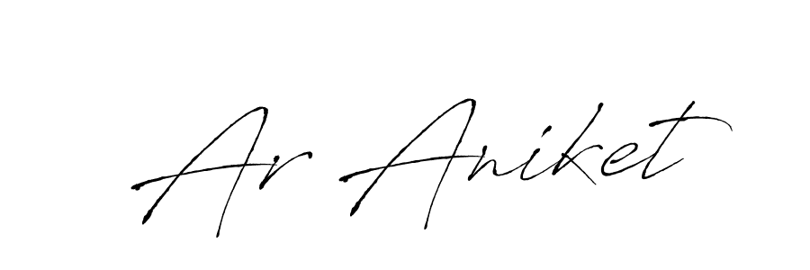 Ar Aniket stylish signature style. Best Handwritten Sign (Antro_Vectra) for my name. Handwritten Signature Collection Ideas for my name Ar Aniket. Ar Aniket signature style 6 images and pictures png