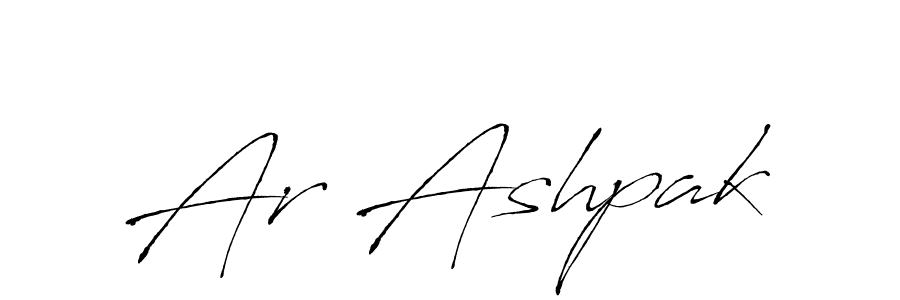 Create a beautiful signature design for name Ar Ashpak. With this signature (Antro_Vectra) fonts, you can make a handwritten signature for free. Ar Ashpak signature style 6 images and pictures png