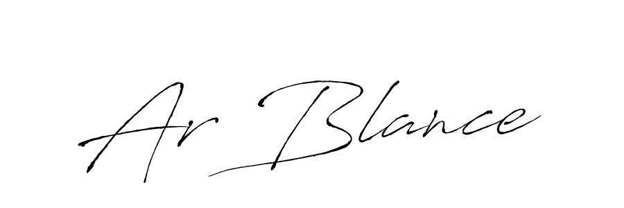 Ar Blance stylish signature style. Best Handwritten Sign (Antro_Vectra) for my name. Handwritten Signature Collection Ideas for my name Ar Blance. Ar Blance signature style 6 images and pictures png