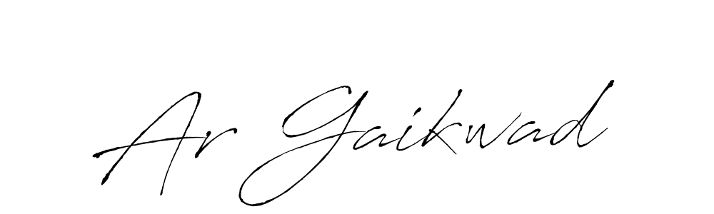 You can use this online signature creator to create a handwritten signature for the name Ar Gaikwad. This is the best online autograph maker. Ar Gaikwad signature style 6 images and pictures png