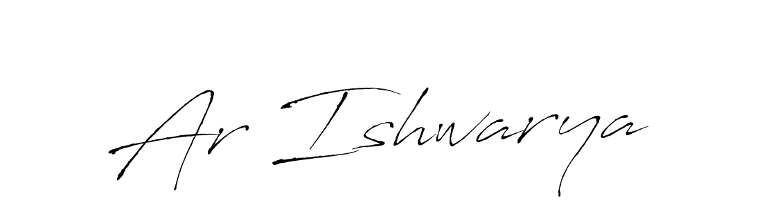 How to make Ar Ishwarya signature? Antro_Vectra is a professional autograph style. Create handwritten signature for Ar Ishwarya name. Ar Ishwarya signature style 6 images and pictures png