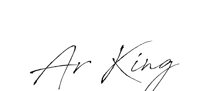 Also we have Ar King name is the best signature style. Create professional handwritten signature collection using Antro_Vectra autograph style. Ar King signature style 6 images and pictures png