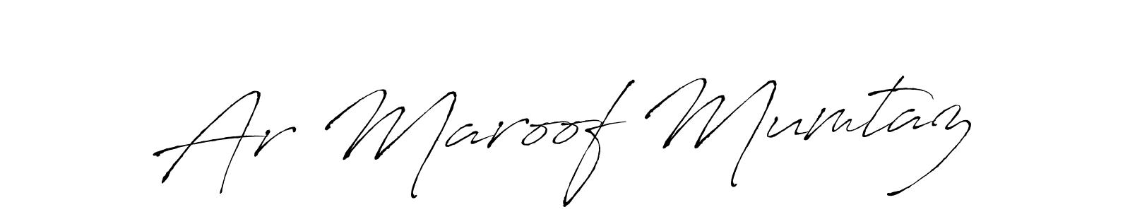 The best way (Antro_Vectra) to make a short signature is to pick only two or three words in your name. The name Ar Maroof Mumtaz include a total of six letters. For converting this name. Ar Maroof Mumtaz signature style 6 images and pictures png