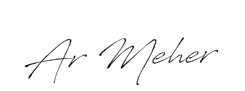 Ar Meher stylish signature style. Best Handwritten Sign (Antro_Vectra) for my name. Handwritten Signature Collection Ideas for my name Ar Meher. Ar Meher signature style 6 images and pictures png