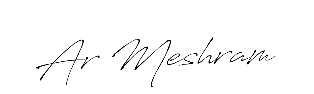 Create a beautiful signature design for name Ar Meshram. With this signature (Antro_Vectra) fonts, you can make a handwritten signature for free. Ar Meshram signature style 6 images and pictures png
