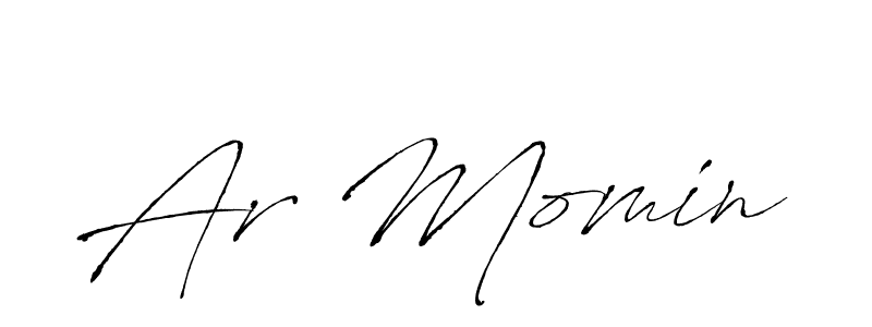 Design your own signature with our free online signature maker. With this signature software, you can create a handwritten (Antro_Vectra) signature for name Ar Momin. Ar Momin signature style 6 images and pictures png