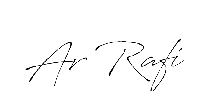 Also You can easily find your signature by using the search form. We will create Ar Rafi name handwritten signature images for you free of cost using Antro_Vectra sign style. Ar Rafi signature style 6 images and pictures png