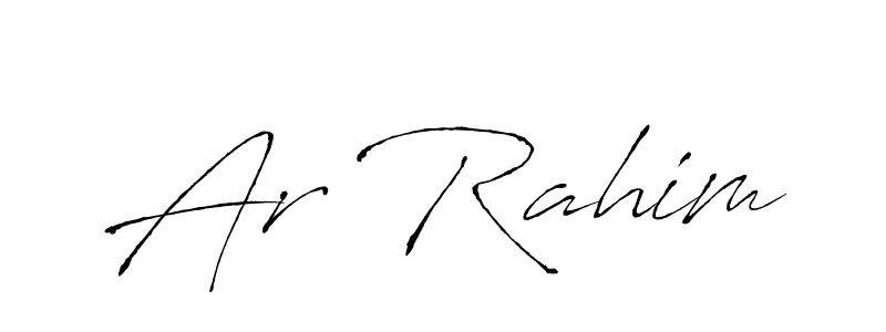 It looks lik you need a new signature style for name Ar Rahim. Design unique handwritten (Antro_Vectra) signature with our free signature maker in just a few clicks. Ar Rahim signature style 6 images and pictures png
