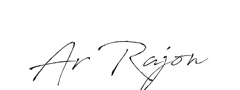 How to make Ar Rajon signature? Antro_Vectra is a professional autograph style. Create handwritten signature for Ar Rajon name. Ar Rajon signature style 6 images and pictures png