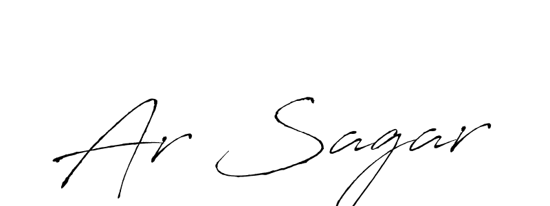 Use a signature maker to create a handwritten signature online. With this signature software, you can design (Antro_Vectra) your own signature for name Ar Sagar. Ar Sagar signature style 6 images and pictures png