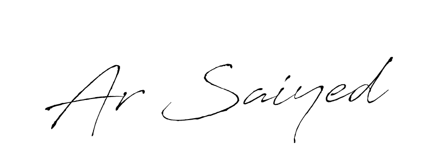 How to make Ar Saiyed signature? Antro_Vectra is a professional autograph style. Create handwritten signature for Ar Saiyed name. Ar Saiyed signature style 6 images and pictures png