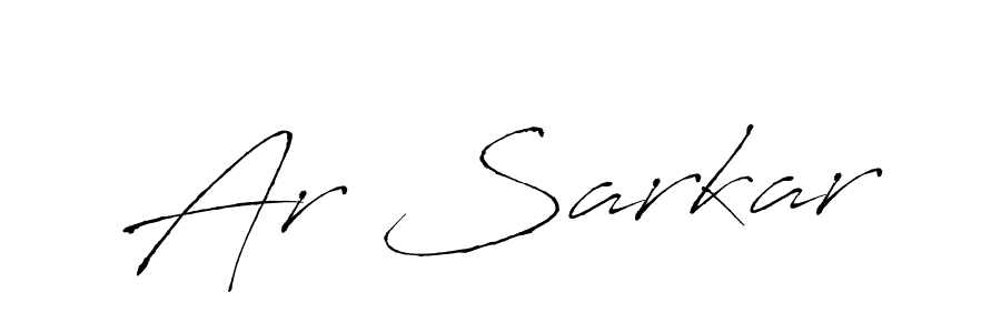 You should practise on your own different ways (Antro_Vectra) to write your name (Ar Sarkar) in signature. don't let someone else do it for you. Ar Sarkar signature style 6 images and pictures png