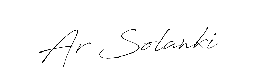 if you are searching for the best signature style for your name Ar Solanki. so please give up your signature search. here we have designed multiple signature styles  using Antro_Vectra. Ar Solanki signature style 6 images and pictures png
