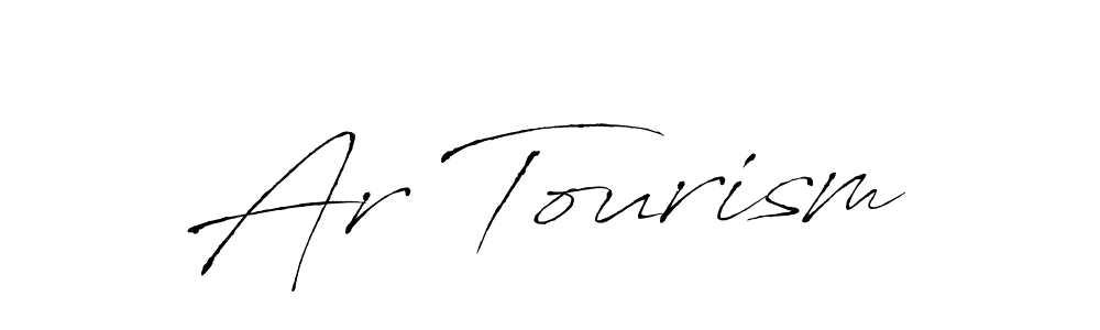 How to make Ar Tourism name signature. Use Antro_Vectra style for creating short signs online. This is the latest handwritten sign. Ar Tourism signature style 6 images and pictures png