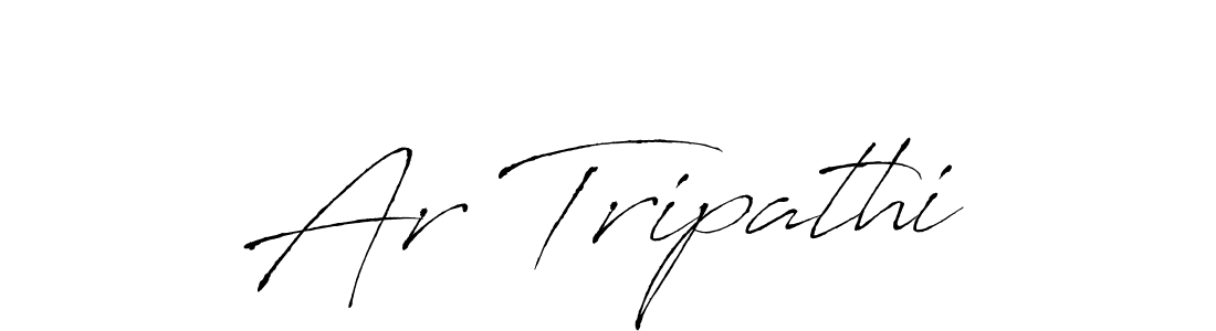 How to make Ar Tripathi name signature. Use Antro_Vectra style for creating short signs online. This is the latest handwritten sign. Ar Tripathi signature style 6 images and pictures png