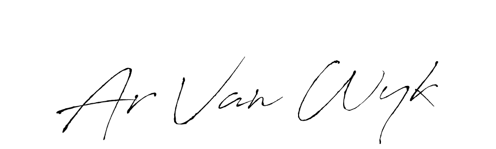 Make a short Ar Van Wyk signature style. Manage your documents anywhere anytime using Antro_Vectra. Create and add eSignatures, submit forms, share and send files easily. Ar Van Wyk signature style 6 images and pictures png