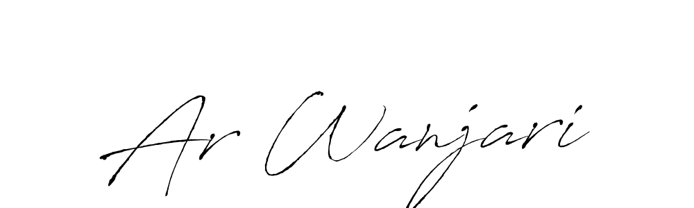 Make a short Ar Wanjari signature style. Manage your documents anywhere anytime using Antro_Vectra. Create and add eSignatures, submit forms, share and send files easily. Ar Wanjari signature style 6 images and pictures png