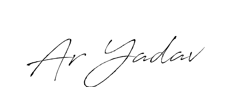 Make a beautiful signature design for name Ar Yadav. With this signature (Antro_Vectra) style, you can create a handwritten signature for free. Ar Yadav signature style 6 images and pictures png