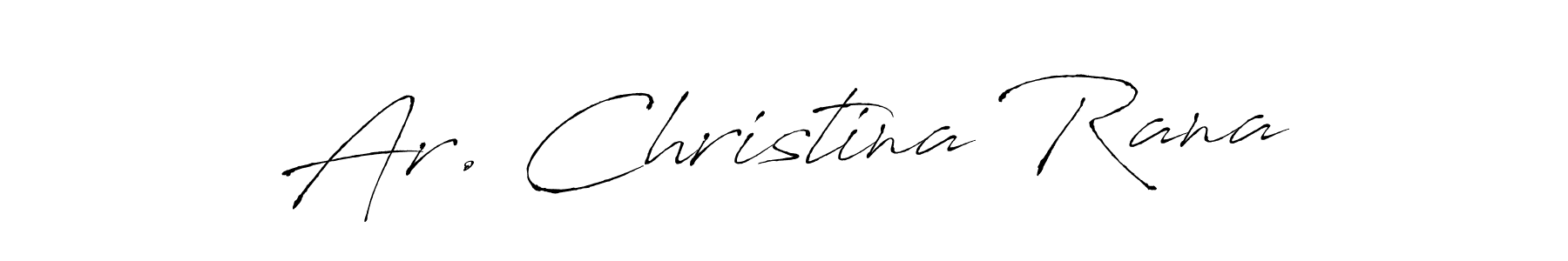 Also You can easily find your signature by using the search form. We will create Ar. Christina Rana name handwritten signature images for you free of cost using Antro_Vectra sign style. Ar. Christina Rana signature style 6 images and pictures png