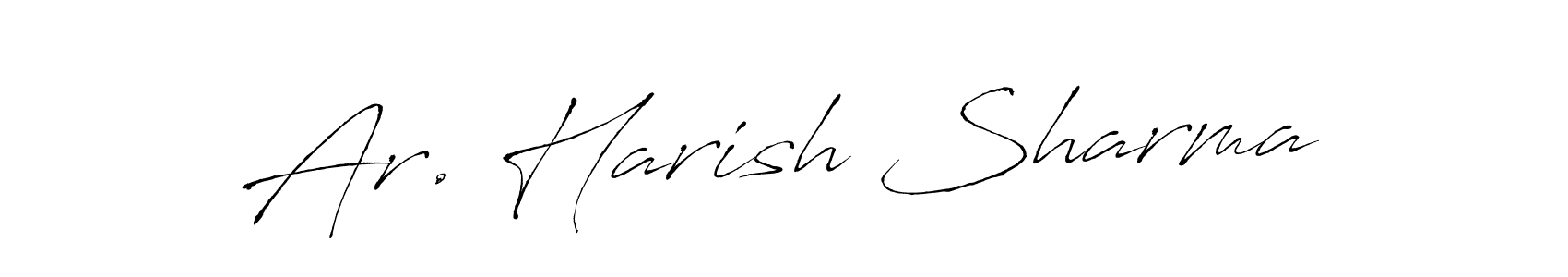 Design your own signature with our free online signature maker. With this signature software, you can create a handwritten (Antro_Vectra) signature for name Ar. Harish Sharma. Ar. Harish Sharma signature style 6 images and pictures png