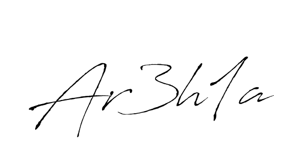 How to make Ar3h1a signature? Antro_Vectra is a professional autograph style. Create handwritten signature for Ar3h1a name. Ar3h1a signature style 6 images and pictures png