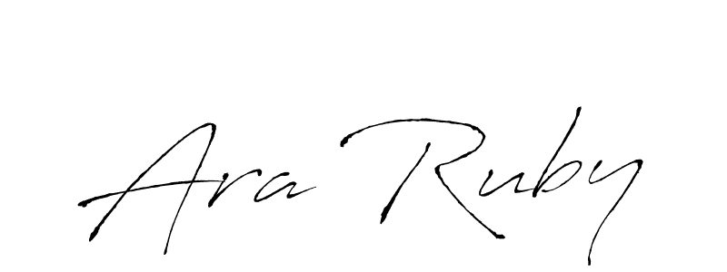 Make a beautiful signature design for name Ara Ruby. With this signature (Antro_Vectra) style, you can create a handwritten signature for free. Ara Ruby signature style 6 images and pictures png