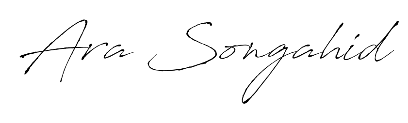 Build your personal autograph collection for name Ara Songahid with Antro_Vectra design. Browse, select, and save your favorites. Ara Songahid signature style 6 images and pictures png