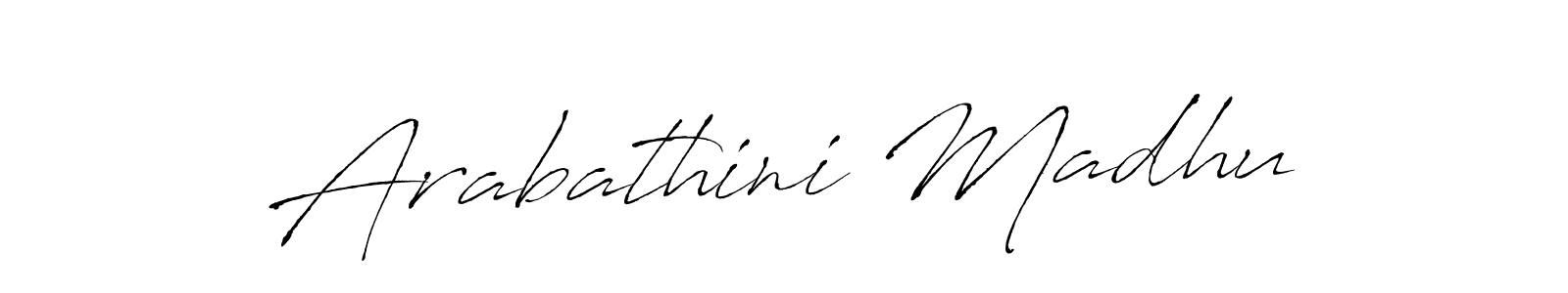 Also we have Arabathini Madhu name is the best signature style. Create professional handwritten signature collection using Antro_Vectra autograph style. Arabathini Madhu signature style 6 images and pictures png