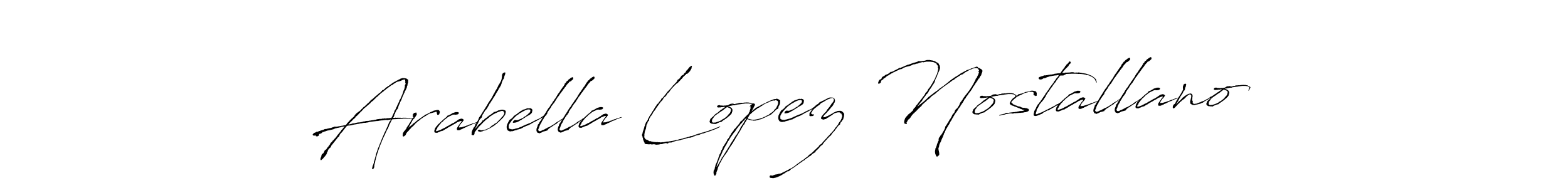 You can use this online signature creator to create a handwritten signature for the name Arabella Lopez Nostallano. This is the best online autograph maker. Arabella Lopez Nostallano signature style 6 images and pictures png
