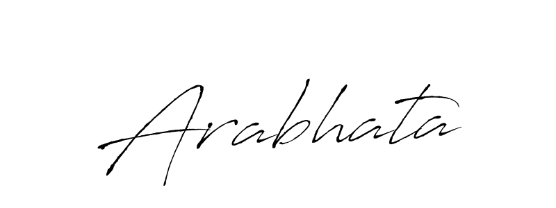 Design your own signature with our free online signature maker. With this signature software, you can create a handwritten (Antro_Vectra) signature for name Arabhata. Arabhata signature style 6 images and pictures png