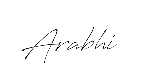 Create a beautiful signature design for name Arabhi. With this signature (Antro_Vectra) fonts, you can make a handwritten signature for free. Arabhi signature style 6 images and pictures png