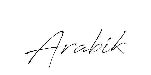 Make a beautiful signature design for name Arabik. Use this online signature maker to create a handwritten signature for free. Arabik signature style 6 images and pictures png