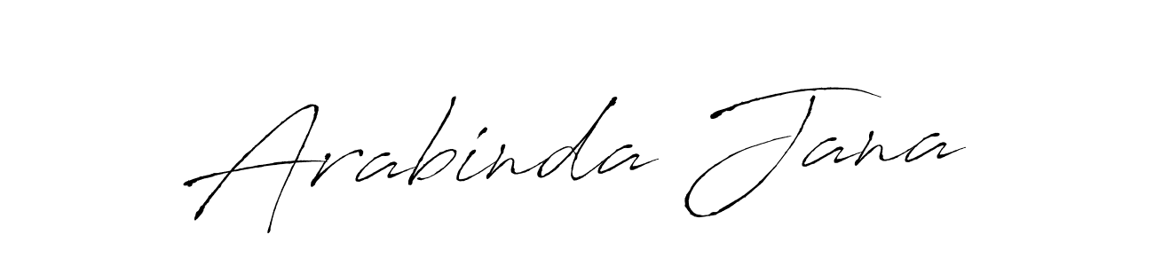 Create a beautiful signature design for name Arabinda Jana. With this signature (Antro_Vectra) fonts, you can make a handwritten signature for free. Arabinda Jana signature style 6 images and pictures png