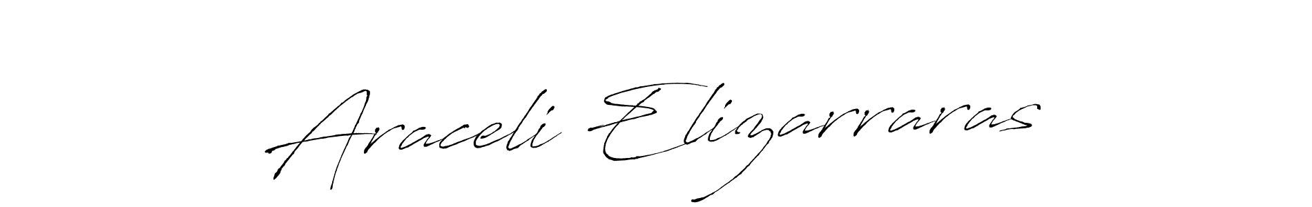 The best way (Antro_Vectra) to make a short signature is to pick only two or three words in your name. The name Araceli Elizarraras include a total of six letters. For converting this name. Araceli Elizarraras signature style 6 images and pictures png